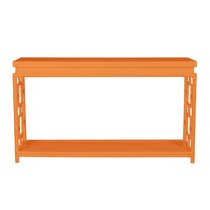 Orange entryway store table